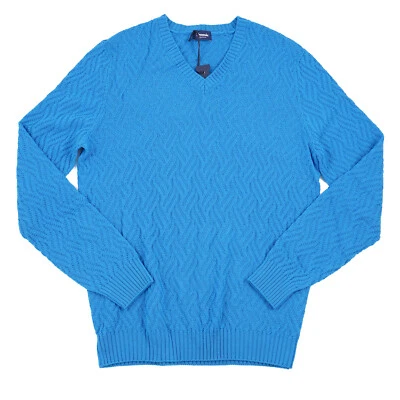 Suéter Drumohr Turquesa Diamante Tejido Lana Merino M (UE 50) NUEVO CON ETIQUETAS Foto 1 de 4