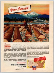 YOUR AMERICA UNION PACIFIC RAILROAD LUMBER TIME 1944 - Bild 1 von 1