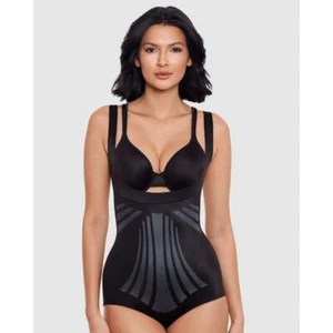 Modern Miracle Lycra(R) FitSense(TM) Cupless Body Shaper-Black - Picture 1 of 4