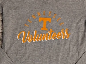 Fanatics Women's Tennessee Volunteers Long Sleeve V-neck Gray T Shirt Size Small - Picture 1 of 7