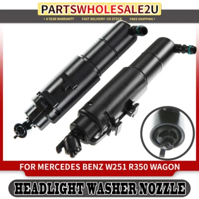 Actuador de 2 boquillas de lavado de faros delanteros laterales para Mercedes-Benz W251 R350 11-13 Foto 1 de 4