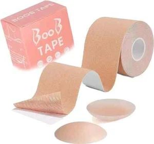 Boob Tape, Self-Adhesive Strapless Boobtapes, Bob Tape for Large Breasts - Picture 1 of 7
