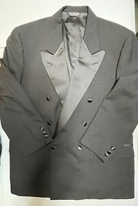 Men’s Nordstrom Double Breasted Suit Jacket Tuxedo Jacket Black