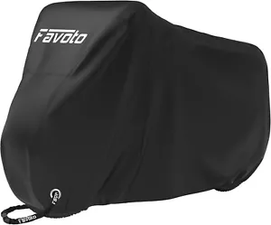 Heavy Duty Bike Cover for 1, 2 Bikes, Waterproof Bicycle Cover with Lock Holes - Picture 1 of 21