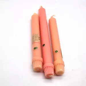 Colonial Candle of Cape Cod Barn Rose Pink 10” & 8" Classic Candle Vintage - Picture 1 of 8
