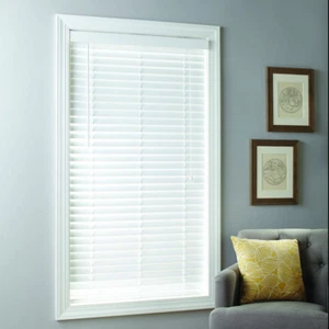 2-inch Cordless Faux Wood Horizontal Blinds Window Room Darkening MULTI SIZES  - Picture 1 of 47