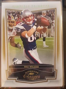 2008 Donruss Timeless Tributes #60 Wes Welker Timeless Tribues #d 30/50 - Foto 1 di 1