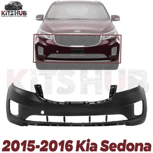 New Front Bumper Cover Primed For Kia Sedona 2015-2016 - Picture 1 of 6