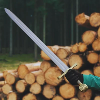 Réplica de espada hecha a mano del Rey Arturo Excalibur con vaina de cuero Foto 1 de 4