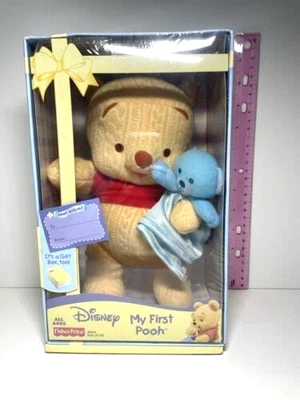 Fisher-Price 迪士尼我的第一个小熊维尼柔软毛绒玩具带盒 — 第 1/4 张图片