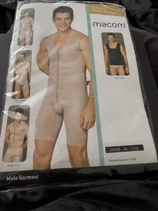 Macom Post Surgery Compression Garment Size Xtra-Large 2069B-XL-Clay Never Used - Picture 1 of 4