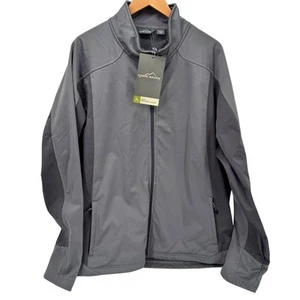 Eddie Bauer Jacket Mens 4XL Gray Trail Soft Shell Water Repell Wind Resist NEW - Picture 1 of 10