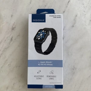 Insignia - Pasek łączący ze stali nierdzewnej do Apple Watch 44mm, 45mm, seria 46mm... - Zdjęcie 1 z 7