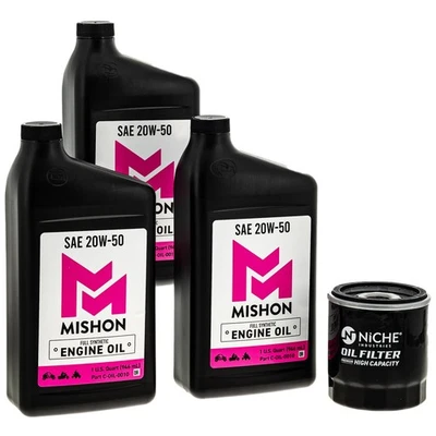 Kit de cambio de aceite de motor MISHON para Harley-Davidson Dyna Street Bob Lo Night Train Foto 1 de 4