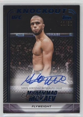 2024 Topps UFC Knockout Knockout Auto Blue /50 Muhammad Mokaev #KNA-MMV Auto - Image 1 of 2