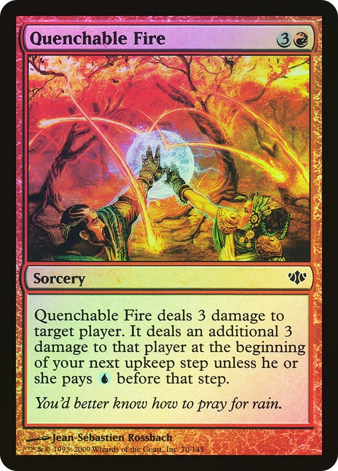 MTG FOIL Quenchable Fire  - Conflux #070 - Image 1 of 1