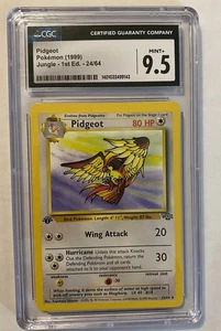 CGC 9.5 Pidgeot 24/64 No Holo Jungle 1ª Edición De Colección Pokemon Juego de Cartas Coleccionables Clasificado - Imagen 1 de 6
