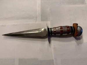 🔥Raro coltello da trincea teatro ornato seconda guerra mondiale ~ veterinario riporta indietro - Foto 1 di 7