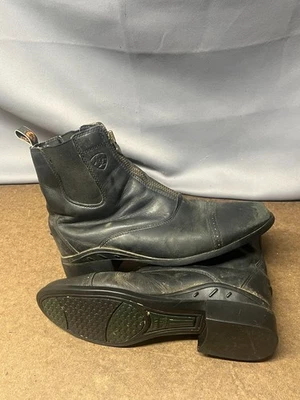 Ariat Heritage IV Botines Negro Paddock Ecuestre Cuero Para Hombre Talla 8.5 B Foto 1 de 4