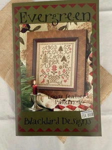 Blackbird Designs Cross Stitch Pattern #17 EVERGREEN and Fabric - Picture 1 of 3
