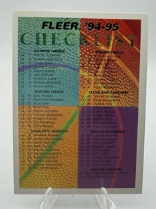 1994-95 Fleer Basketball #238 Checkliste 1-114 - Bild 1 von 2