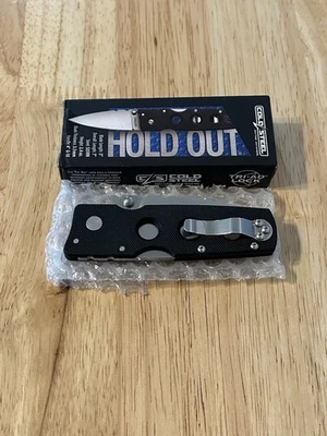 Cold Steel Hold Out - 3” S35VN - Negro G10 - Cuchillo Plegable Nuevo En Caja Foto 1 de 4