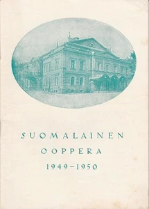 Programmheft SUOMALAINEN OOPPERA 1949 - 1950 Spielzeitheft - Bild 1 von 1
