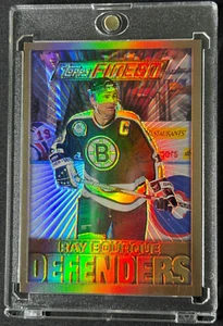 1995-96 Topps Finest GOLD REFRACTOR #2 RAY BOURQUE HOF 🏒 VERY RARE 1:288 PACKS - Picture 1 of 12
