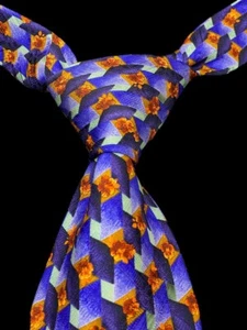 ROBERT TALBOTT Tie Best of Class NORDSTROM Silk Hand sewn Floral Geometric USA - Picture 1 of 7