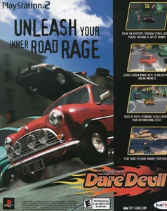 2000 Print Ad of Top Gear Dare Devil PlayStation PS2 game advertisement - Picture 1 of 2