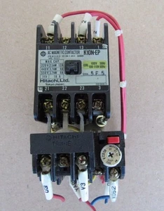 CONTACTOR MAGNÉTICO DE CA HITACHI K10N-EP CON RELÉ TR11-1E - Imagen 1 de 7