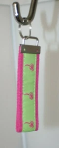 Palm Tree Keychain Green Pink - Picture 1 of 3