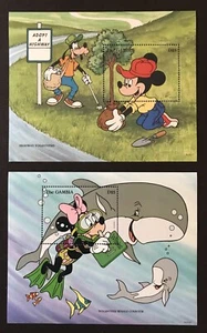 GAMBIA DISNEY VOLUNTEERS STAMPS 1996 MNH HIGHWAY VOLUNTEERS SCUBA DIVER MINNIE - Picture 1 of 3