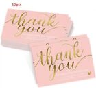 50Pcs Small Business Greeting Card Exquisite Design Thank You Card for Customers