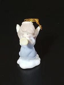 Avon Vintage Precious Moments Angel Trumpet Christmas Ornament Porcelain '96 NEW - Picture 1 of 7