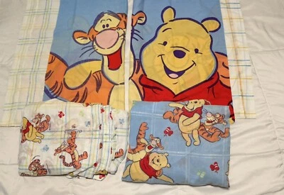 Juego de sábanas dobles vintage años 90 Disney Winnie The Pooh And Tigger usado en excelente estado Foto 1 de 4
