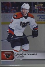 2017-18 Upper Deck AHL Rainbow Foil Mike Vecchione #50 Rookie RC