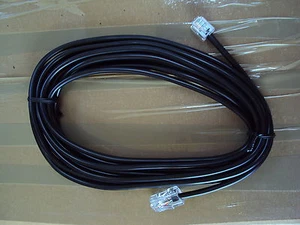 Black Phone Cables Normal Phone plug to small plug 420cm long - Picture 1 of 3