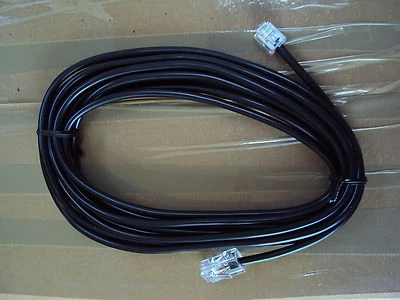 Black Phone Cables Normal Phone plug to small plug 420cm long - Image 1 of 3