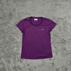 Columbia Women's Size S Basic Omni Wick Purple Solid Polyester Crew Neck Regular