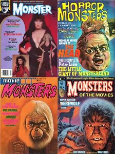 78 Old Issues of Assorted Monsters Horror Scary Fantasy Film Magazines DVD