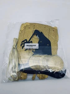 Gold Glittery Hocus Pocus Halloween Banner NEW - Picture 1 of 2