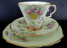 Art Deco Vintage China Tea Set Trio.royal Stafford China.7491.vgc. Hand Painted.