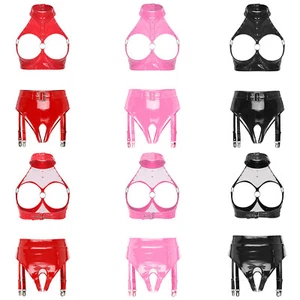 Conjunto de lencería sexy de 2 piezas para mujer + tangas con aros + ropa interior - Imagen 1 de 47