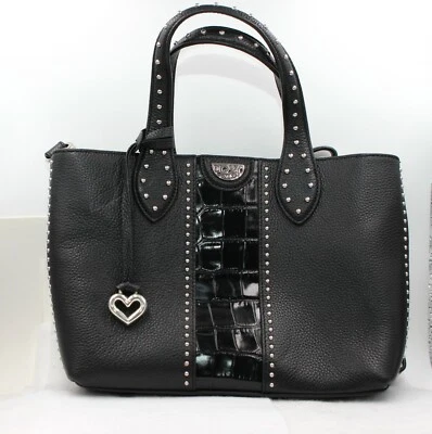 Bolso Bandolera BRIGHTON Pretty Tough Pequeño Zoey Convertible Cuero Negro NUEVO Foto 1 de 4