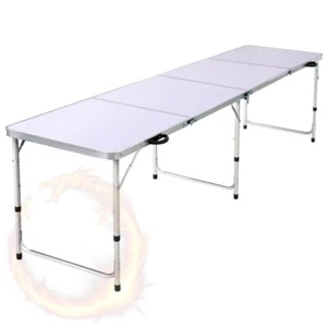 Weisshorn Folding Camping Table 240CM Portable Outdoor Picnic BBQ Aluminium Desk - Picture 1 of 8