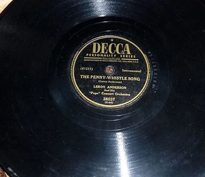 Leroy Anderson - The Penny-Whistle Song & Horse and Buggy / Decca 10" 78 - Picture 1 of 2