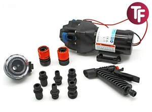 Jabsco Q402J-118N-3A Hotshot HD 4' Pump Washdown 1/2" & 3/4" Ports 15 LPM 24v - Picture 1 of 8