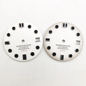 28,5 mm Weißmetall Zifferblatt ohne Leuchtdatum passend für NH35 4R Uhrwerk - Bild 1 von 8