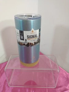Manna Edelstahl Becher - Korkboden - 17oz - Blau Heiß/Kalt - Bild 1 von 8